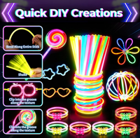 Bracelet, collier, lunettes, baguette, serre-têtes oreilles de chat, boules, bâtons lumineux, lumières à doigts à effet néon pour Noël, anniversaire, Nouvel An, bal de promo, fête, cadeaux et événements