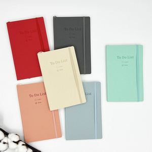 Cuaderno Vintage para Listas de Tareas, Cuaderno de Autodisciplina A5, Planificador de Cuero PU con Banda Elástica, Agenda de Tapa Dura Personalizada Multicolor - Product Image 1