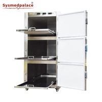 Réfrigérateur de Morgue en Acier Inoxydable, Qualité Commerciale, Congélateur Mortuaire à 3 Chambres pour Stockage de Cadavres avec Certifications CE ISO