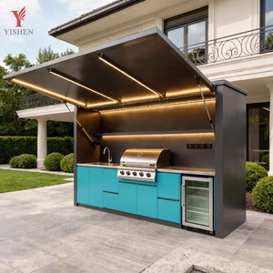 Nuevo Conjunto de Cocina Exterior de Acero Inoxidable con Parrilla para Barbacoa, Armario Impermeable Personalizado para Jardín o Patio Trasero, Isla con Horno para <span class=keywords><strong>Pizza</strong></span> y Cobertizo - Product Image 1