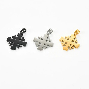 Collier Pendentif Croix Classique en Acier Inoxydable pour Hommes et Garçons, Chaîne Tendance Rétro Punk Templier, Bijoux Religieux, Cadeaux - Product Image 5