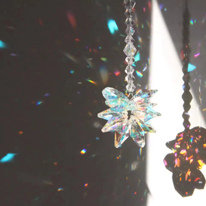 Honneur de Crystal Rainbow Lotus Suncatchers Crystal Window Hanging Sun Catcher pour voiture Pendentif - Product Image 6
