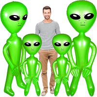 Personnalisé Pvc Durable Gonflable Alien Jouets Suspendus Alien Partie Décoration Jouets Anime Dessin Animé Poupée Jouet pour La Publicité