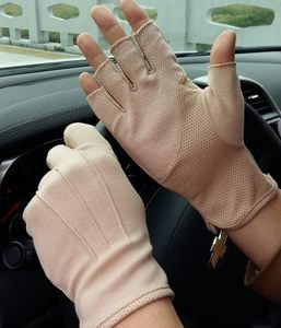 Guantes <span class=keywords><strong>de</strong></span> Verano para Hombre con Protección UV, Medios Dedos, Deportivos, para Exteriores, Senderismo, Conducción, Ciclismo, <span class=keywords><strong>de</strong></span> Algodón Transpirable, Ecológicos y <span class=keywords><strong>de</strong></span> Secado Rápido - Product Image 2