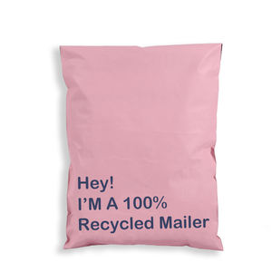 Sac de <span class=keywords><strong>colis</strong></span> d'amidon de maïs recyclé écologique rose Sacs postaux Poly Mailer 10X13 Polymailers - Product Image 4