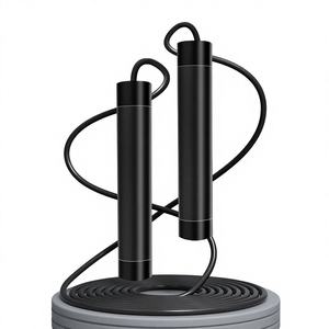 <span class=keywords><strong>Corde</strong></span> à sauter lestée en fil d'acier – <span class=keywords><strong>Corde</strong></span> de fitness double usage (avec et sans cordon) pour brûler les graisses - Product Image 1