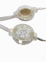 Lumières LED de fête foraine Carnival Pixel, étanches, 50 mm, 7 LED SMD5050 GS26803, 24 V, décoration permanente pour Noël et les fêtes