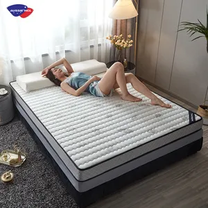 Kaufen Sie Hotel matratzen 2 3 4 Zoll Natur latex Bett Topper Reise Queen King Twin XL Full Size Bett Gel Memory Foam Matratze Topper