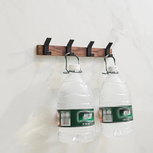 Heavy Duty Self Adhesive Door Hanger Wall <b>Hooks</b> Pack of 4 for Hanging Coat and Towel <b>Bathroom</b> Bedroom Home - Product Image 3