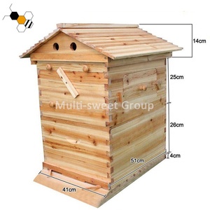 Nueva Caja de Colmena Automática con Sistema de Flujo, Material de Madera con Junta de Cola de Golondrina, Excluidor de <span class=keywords><strong>Reina</strong></span> Incluido, 18mm de Grosor para <span class=keywords><strong>la</strong></span> Extracción de Miel - Product Image 4