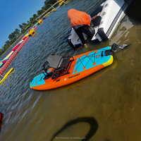 Planche de SUP gonflable préférée avec technologie Drop Stitch et construction en PVC pour la pêche en solo et le paddleboard