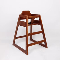 Chaises hautes pour bébé en bois aux normes américaines Chaises pour bébé de restaurant, meubles d'hôtel et de salle à manger