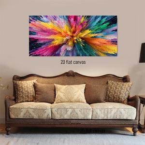 Cuadro Abstracto con Explosión de Color, Impresión Moderna en Lienzo, Pintura Decorativa para Colgar en la Sala de Estar, Dormitorio, Fondo de Sofá, Decoración del Hogar - Product Image 6