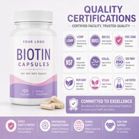 Capsules de biotine pour une peau éclatante, capsules de nutriments anti-âge quotidiens avec formule naturelle vitalisante