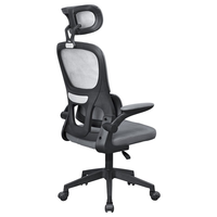 Vente en gros Chaise pivotante ergonomique au design simple avec appui-tête Chaise de bureau en maille à hauteur réglable