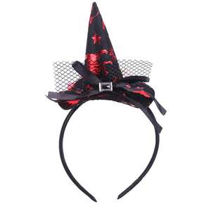Diademas de Calabaza y Araña para Halloween, Diademas de Sombrero de Bruja y Mago para Niños y Adultos, Venta al Por Mayor - Product Image 6