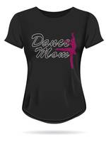 Dance Mom Rhinestone Transfer Sparkling Diamond Design Hot Fix Iron-on Bling Template Motif pour T-Shirts