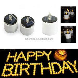 Petites bougies LED solaires à mèche en forme de balle, étanches, rechargeables, en plastique, pour festivals, mariages, maison - Product Image 6