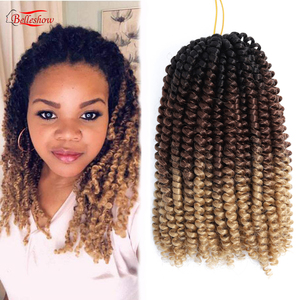 8' 60 <span class=keywords><strong>se</strong></span> dresse en gros crochet tresse fiber printemps torsion bouclés printemps <span class=keywords><strong>curl</strong></span> cheveux crochet tresse de cheveux - Product Image 1