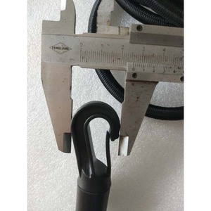 Corde en nylon 8 mm noire 120 cm avec double crochet pour usage extérieur et camping - Product Image 3