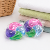Megawash Perles de gel lessivielles écologiques 4-en-1 pour vêtements, 50%-80% d'ingrédients actifs, non irritants, parfum fruité