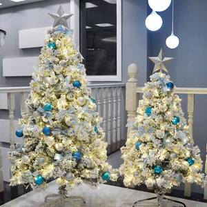 Decoración Navideña <span class=keywords><strong>para</strong></span> el Hogar, Árbol de Navidad Artificial de Pino Blanco Nevado DIY de 2.1/1.8/1.5/1.2M, Adornos de Pino de PVC <span class=keywords><strong>para</strong></span> Oficina y Año Nuevo <span class=keywords><strong>para</strong></span> Navidad - Product Image 6