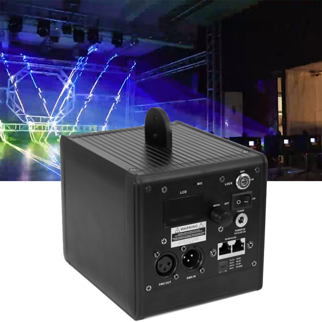 AOPU 1W 2W 3W 4W RGB Laser Full Color Laser Light Projector Real-time Drawing App Control  Animation Laser Light for Wedding
