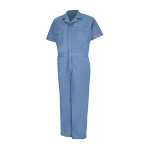 Wholesale High Quality Mens Short Sleeve Safety Work <strong>Overalls</strong> Light Blue Antistatic <strong>Construction</strong> Use - Product Image 2