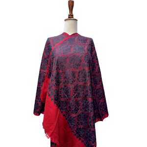 Export Quality Machine Embroidered Scarves Stoles Traditional Premium Fashion <b>Wrap</b> Private Label Factory Direct Supply - Product Image 3