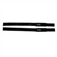 Sangles de poignet en coton robustes avec logo personnalisé pour soulevés de terre et musculation – Accessoires d'entraînement écologiques et antidérapants