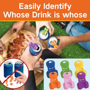 Abrelatas fácil y Protector de bebidas 2025 Cubierta completa Abrelatas fácil Abrelatas manual Abrelatas de cerveza de Soda Cubierta de lata de bebida de plástico - Product Image 4