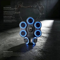 Machine de boxe musicale intelligente murale avec éclairage LED, compteur numérique, entraîneur de boxe, protection respirante en mousse ABS pour toutes les saisons