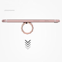 Support de téléphone de bureau flexible en alliage de zinc, rotation à 360 degrés, support annulaire réglable en hauteur, compatibilité universelle pour smartphones