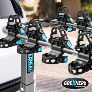 Porte-vélos arrière détachable en acier au carbone personnalisable <span class=keywords><strong>pour</strong></span> voitures/SUV/camions/vélos/remorques – Fixation sur <span class=keywords><strong>attelage</strong></span> <span class=keywords><strong>pour</strong></span> bagages - Product Image 2