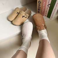 Chaussures d'été pour femmes à bout ouvert, légères, tendance, style coréen, à enfiler, à semelle épaisse, pour personnes pressées