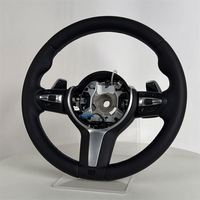 Volant de direction en cuir rond personnalisé, accessoires de voiture pour BMW F10 F11 F20 F21 F30 F34 F32 F33 F36 F22 F23 F46 F70 E71