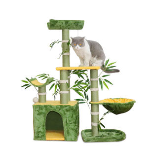 Haute qualité Offre Spéciale bambou forme chat escalade arbre chat jouant gratter chat endormi sisal <span class=keywords><strong>griffoir</strong></span> - Product Image 1
