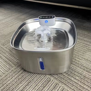 เครื่องจ่ายน้ำแมวไร้สายระบบอัตโนมัติอัจฉริยะ3.2L 108ออนซ์ตัวกรองเซ็นเซอร์น้ำพุสแตนเลสมีสไตล์แบตเตอรี่สำหรับการดื่มแบบพกพา - Product Image 5