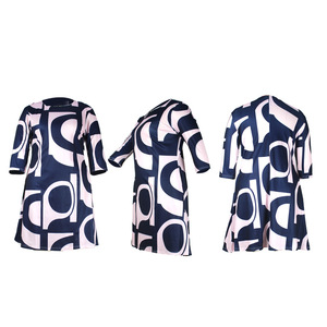 • Abiti svasati e aderenti stampati da donna in stile etnico a 3 colori - Product Image 6