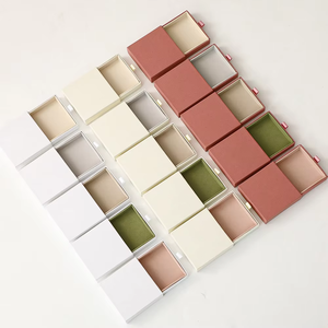 Eco-friendly Customized Luxe Discreet Jewelry Packaging Sets <b>White</b> Slide <b>Box</b> With Vintage Brown Snap Button Leather Pouch - Product Image 3