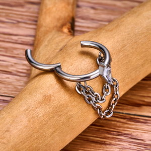 G23 titanio 16G concatenato segmento cartilagine elica Daith conchiglia anello Piercing <span class=keywords><strong>Septem</strong></span> Clicker orecchini moda per il corpo gioielli - Product Image 6