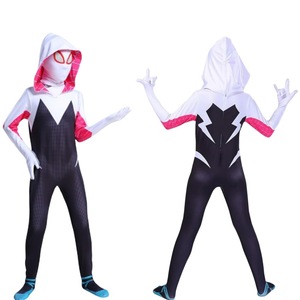 Disfraz de Cosplay de <span class=keywords><strong>Gwen</strong></span> Spider-Man, <span class=keywords><strong>Traje</strong></span> Ajustado para Navidad y Halloween, Apto para Niños y Adultos - Product Image 5
