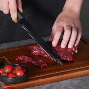Premium Kitchen <b>Knife</b> <b>Set</b> Non-stick Black Coated Chef <b>Knives</b> <b>Set</b> Professional Kitchen <b>Knife</b> With <b>Knife</b> Block - Product Image 4