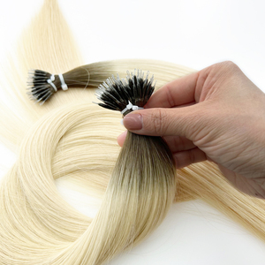 Nano Tip Prebonded Micro Ring Super Double Drawn Remy Extensiones de cabello humano 22 pulgadas Leer Stock Entrega rápida - Product Image 3
