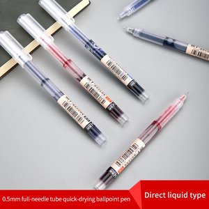 3-Color Large Capacity Liquid Roller <strong>Pen</strong> | Quick-Drying Water-Based Needle Tip <strong>Pen</strong> for Student Office Signature - Product Image 3