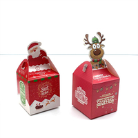Boîtes d'emballage en carton avec poignée, 50 pièces, boîte cadeau empilable pour dragées mariage, anniversaire noël