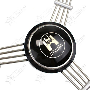 Volante Deportivo <span class=keywords><strong>Vintage</strong></span> de 40 cm (15 3/4 pulgadas) de 3 Radios, Estilo Banjo, de Plástico Negro y Blanco de Alta Calidad, para <span class=keywords><strong>Porsche</strong></span> 356 a B C de 1950-1966 - Product Image 2