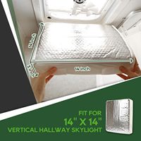 Isolateurs de ventilation pour camping-car 14"x14" avec surface réfléchissante, adaptés aux camping-cars, caravanes et remorques
