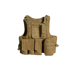 Chaleco Táctico Anfibio, Bolsa de Camuflaje de Moda, Sistema Molle, Cierre de Cremallera, Poliéster Impermeable, para Ciclismo, Deportes al Aire Libre, CS - Product Image 1