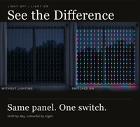 Rideau lumineux LED avec fil à revêtement irisé, fonctionnalités de texte défilant programmable DIY, lumière multicolore, décoratif et atmosphérique